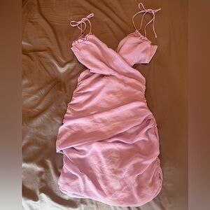 Lucy in the Sky Lavender Ruched Mini Dress